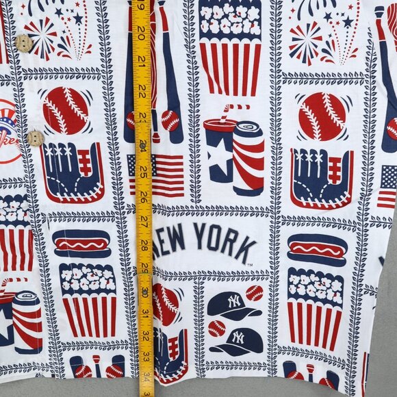 New York Yankees Shirt Sz 3XL All Over Print Reyn Spooner Baseball Hawaiian Camp - Picture 5 of 5